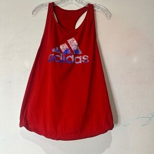 Adidas Red white and blue tank